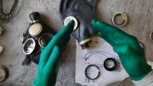 совместил противогаз и очки (плохое зрение ). подходит для гп5 и гп7 с круглыми окулярами.