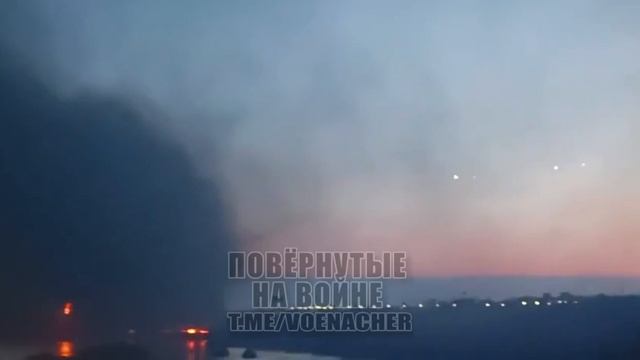 Момент ракетного удара по ДнепроГЭС