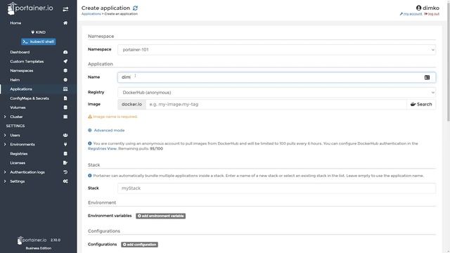 Portainer 101 - How to deploy an application into Kubernetes cluster using a form смотреть онлайн