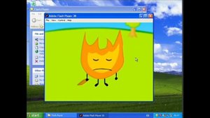 Playing Firey Candy Bar Adventure on windows XP