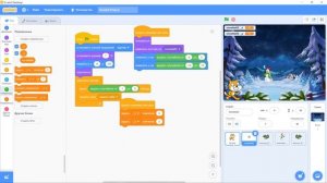 Новогодняя игра на Скретч