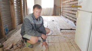 Устройство полов по деревянным балкам.