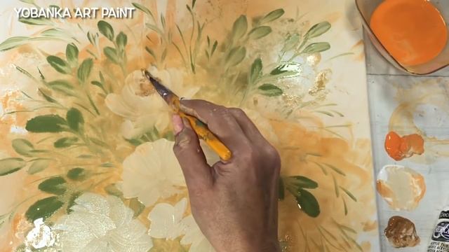 Tecnica Pintura acrílica / pinta la flor mas bonita / Rosas смотреть онлайн