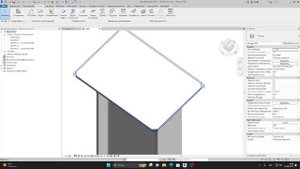 Как вырезать под углом стальную пластину в Revit?