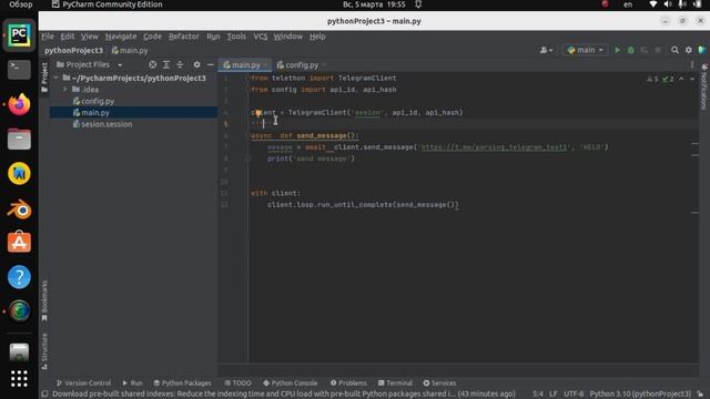 How to send message in telegram with python #Python #telegram  #asmr  #asmrcoder #asmrprogramming