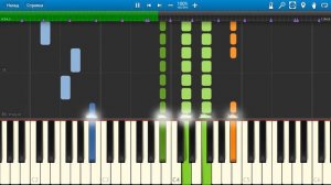 Киця - кицюня - Мурка - манюня (на пианино Synthesia)