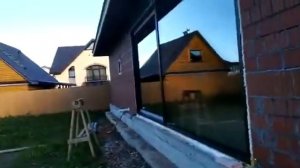 Остекление веранды подъемно-сдвижными конструкциями из алюминия