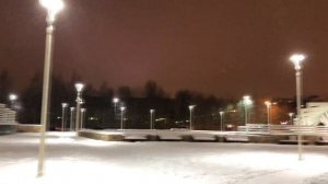 Нижневартовск  Ночной город, снегопад, 2020-2021