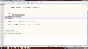 33. PHP TUTORIAL - indexed arrays 2