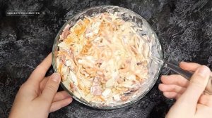 САЛАТ С МОРКОВЬЮ ПО-КОРЕЙСКИ И ВЕТЧИНОЙ. Вкусно и Быстро!
