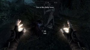 I think Serana has some stomach pain- skyrim Anniversary edition