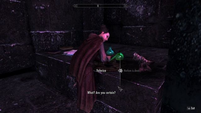 Valerica's courtyard before and after killing Harkon смотреть онлайн