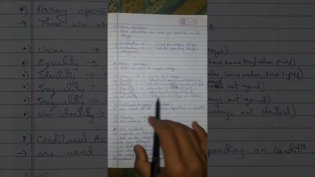 PHP operators | String operator in PHP |Array operator in PHP and | Conditional operator in PHP