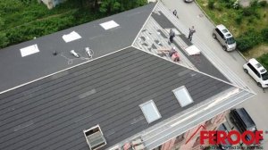 Feroof Wood. Композитная металлочерепица, монтаж