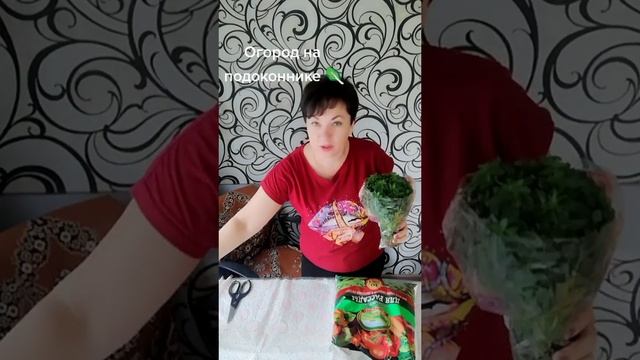 Огород на подоконнике!