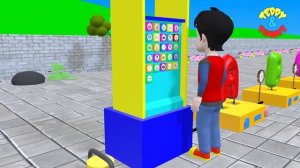 Learn A to Z with Alphabet Balloons | ABCD Song | A for Apple | ABC Cartoon | Poems For Kids