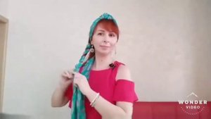 Как красиво повязать шарф на голову ☀️