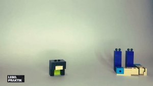 Видео инструкция как сделать Стива из Лего Майнкрафт. Stopmotion.