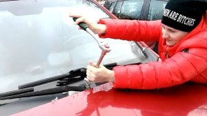 регулируем щетки  Ssang Yong Actyon и Opel Mokka