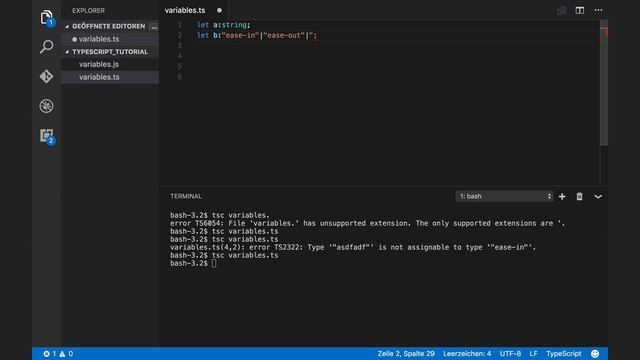 TypeScript:   String Literals