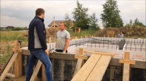 Плита с обратным ростверком