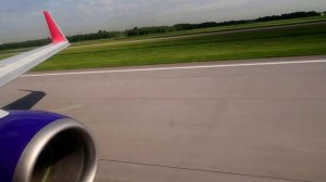 Мощный взлет из Пулково Boeing 737-800 Смартавиа