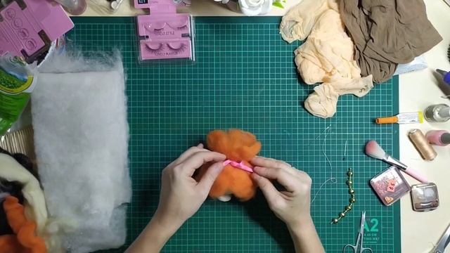 Кукла-попик))) Чулочная техника