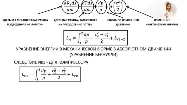 Курс Турбомашины. Раздел 2.3 Уравнение Бернулли лектор Батурин О.В.