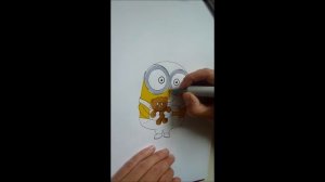 Minion Finecolour drawing (by Bella's drawings)