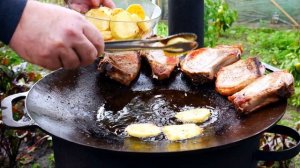 САДЖ с МЯСОМ и ОВОЩАМИ на ОГНЕ. ТОНКОСТИ ПРИГОТОВЛЕНИЯ КРАСИВОГО БЛЮДА, ДЛЯ БОЛЬШОЙ КОМПАНИИ.