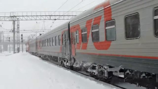 Отправление ЭП2К-102 с поездом №123Н Новосибирск — Белгород смотреть онлайн