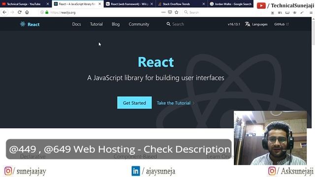 ReactJS Tutorial - 1 - Introduction ?? | React tutorial beginner to advanced ?