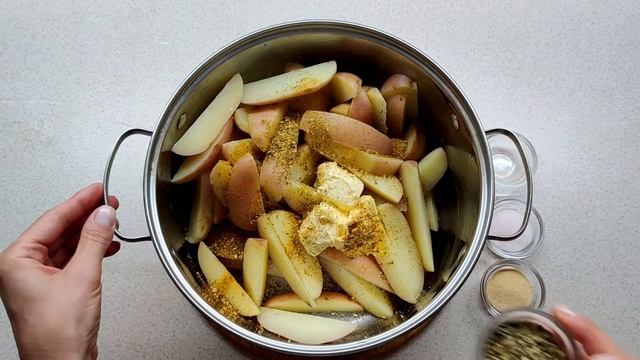 ПЕЧЁНАЯ КАРТОШКА "ПО-СЕЛЯНСКИ"? Очень быстро ?! Нереально вкусно ?!;)