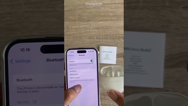 oppo enco buds2 iphone 14 pro pairing #oppo #tws #enco #wireless #bluetooth