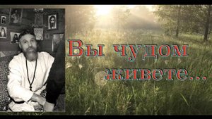 ВЫ ЧУДОМ ЖИВЕТЕ! Старец ВИТАЛИЙ Сидоренко