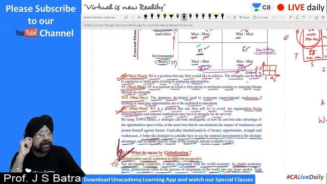Strategic Management L9 | Dynamics Part 9 | Unacademy CA Intermediate Group 2 | J.S. Batra