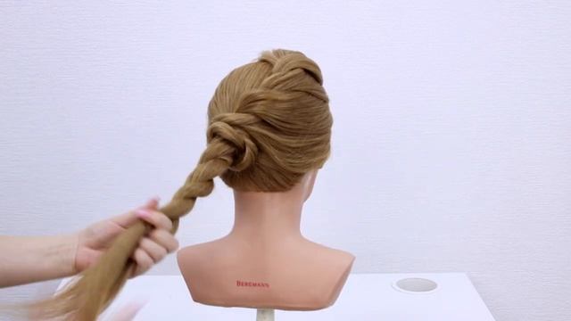 Прическа на длинные и средние волосы.Пучок смотреть онлайн