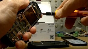 Разборка телефона teXet TM -121