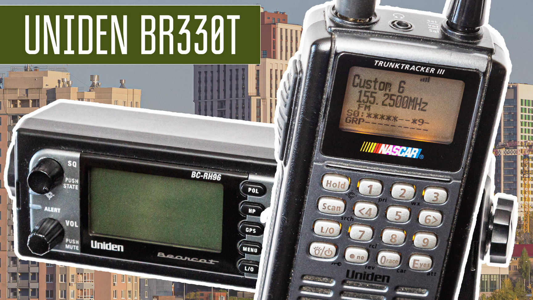 Uniden BR330T Приёмник сканер 0.1 - 1300 МГц. Uniden с КВ диапазоном. Работа, устройство.