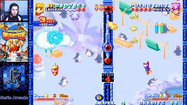 Twinkle Star Sprites ~ ☯ Gameplay Completo 100% ☯ ☆ Bullet Hell ☆ ✨ (Neo-Geo Arcade) смотреть онлайн