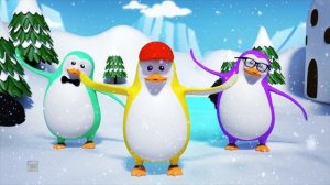 пять маленьких пингвинов | детские стишки | Five Little Penguins