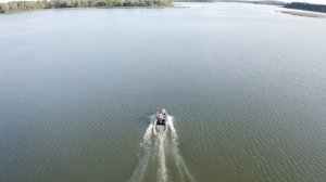На лодке Hunter 360 по Истринскому водохранилищу
