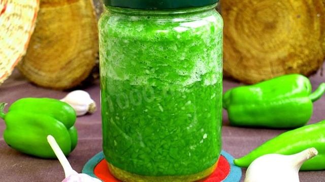 Зеленая аджика с таркинским перцем