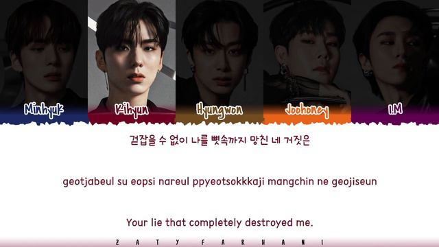 MONSTA X (몬스타엑스) - 'Beautiful Liar' Lyrics [Color Coded_Han_Rom_Eng] смотреть онлайн