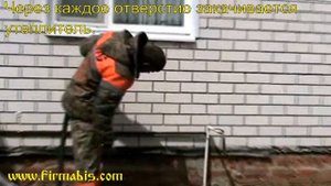 Жидкий пенопласт.  Утепление дома обложенного кирпичом.