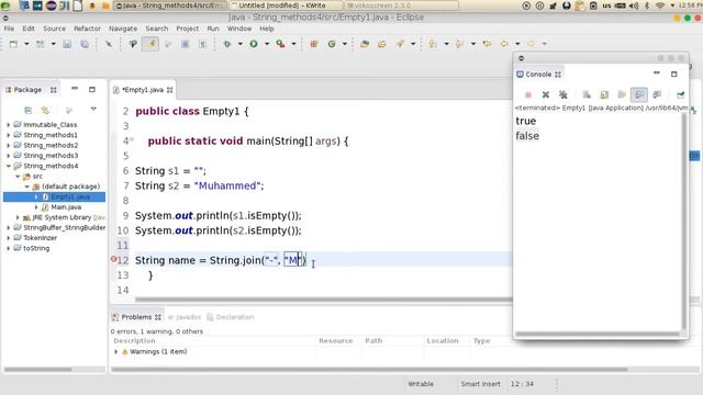 29 Java advanced isEmpty join length دوال النص смотреть онлайн
