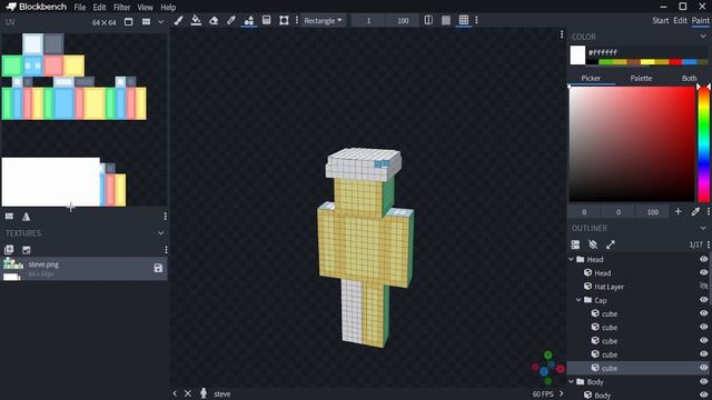 3D skin modeling BlockBench & Figura The CAP #EP2 смотреть онлайн