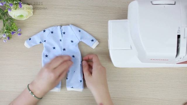 Комбинезон для куклы МК|Overalls for a doll|Tutorial смотреть онлайн