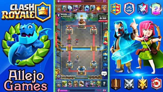 6100 не фулл прокачкой! Спелбейт с принцем и разбойниками. Топ-колода / Clash Royale