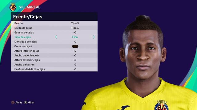 Pervis Estupiñan face (Villarreal CF) PES 2021 смотреть онлайн